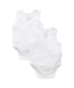 Purebaby | Rib Bodysuit 2 Pack