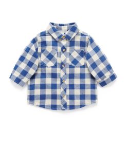 Purebaby | Indigo Check Shirt