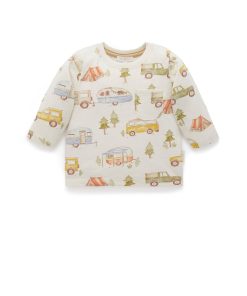 Purebaby | Diving Print Long Sleeve Tee
