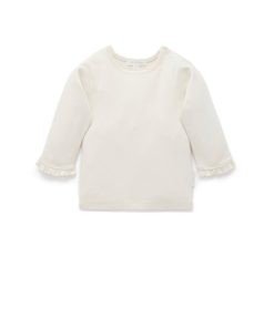 Purebaby | Cloud Pointelle Rib Layering Top
