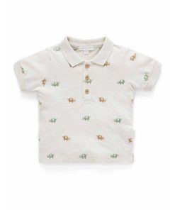 Purebaby | Safari Elephant Polo Shirt